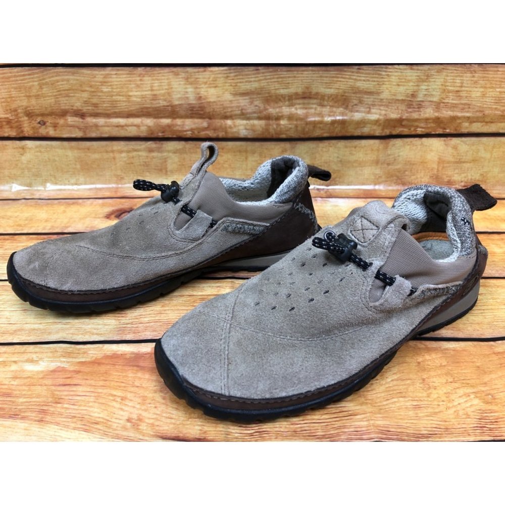 Timberland Smartwool Power Lounger Tan Suede Slip On Shoes 10640 Womens 7.5 M (j